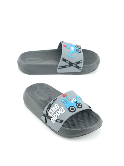 Gezer Erkek Çocuk Yazlık PU Ev Banyo Bahçe Plaj Havuz Günlük Terlik - S000351816-20600