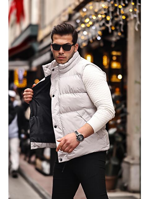 Stilkombin Gizli Cep Kapaklı Erkek Şişme Yelek - S000148930-25636