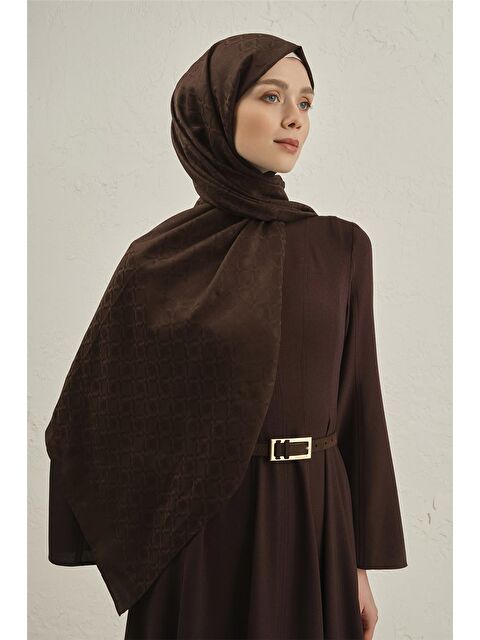 ARMİNE Pamuk Floş Monogram Zincir Şal 1 11 - S000424153-19413