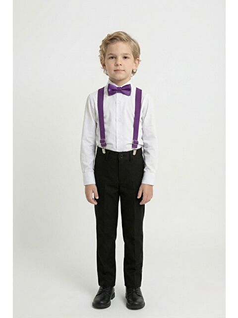 Mnk Baby & Kids Beyaz Gömlekli Erkek Çocuk Takım M00787 - S000502795-20042