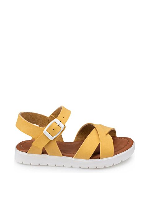 Polaris 91.508159.B Sarı Kız Çocuk Sandalet