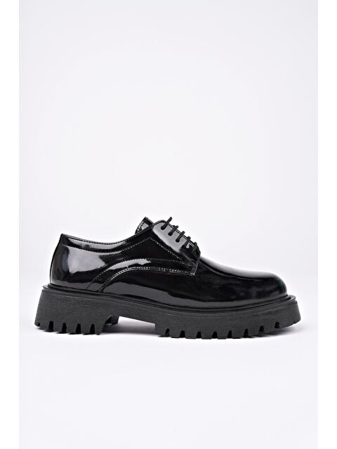 Muggo BLANCA Kadın Bağcıklı Hakiki Deri Kalın Taban Günlük Casual Makosen Ayakkabı - S000361690-15542