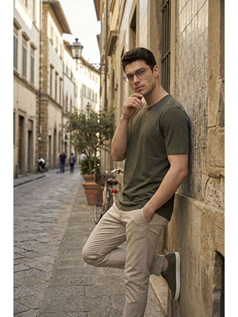 Buratti Pamuklu Regular Fit Bisiklet Yaka T Shirt 5904074