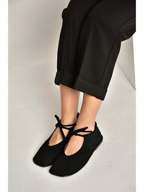 Fox Shoes Siyah Kadın Ayakkabı Y615249502 - S000518169-19351