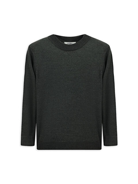 Kiğılı Yarım Balıkçı Yaka Regular Fit Yünlü Triko Kazak - S000443189-29666