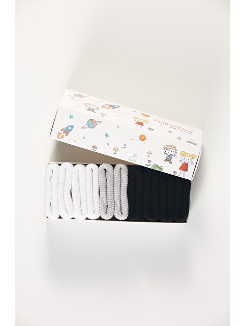 FORWENA Baby Socks 5'li Kutulu Bebek Renkli Pamuklu Dikişsiz Kıvırmalı Soket Çorap - S000343030-23173