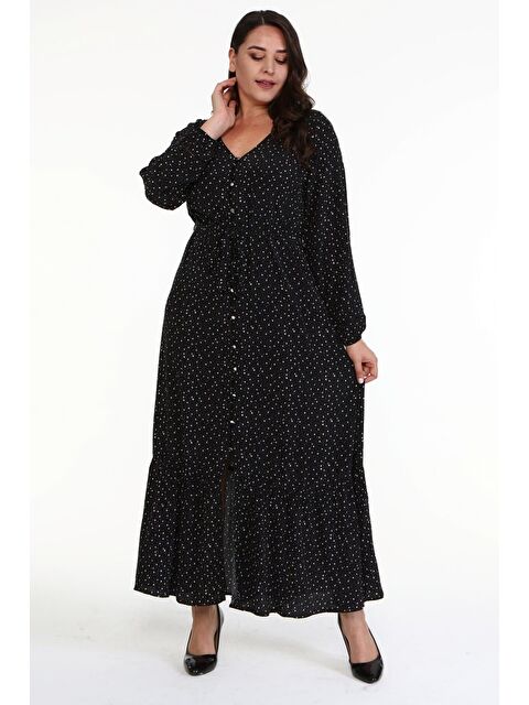 Mylinemoda V Yaka Uzun Elbise - S000239404-19351