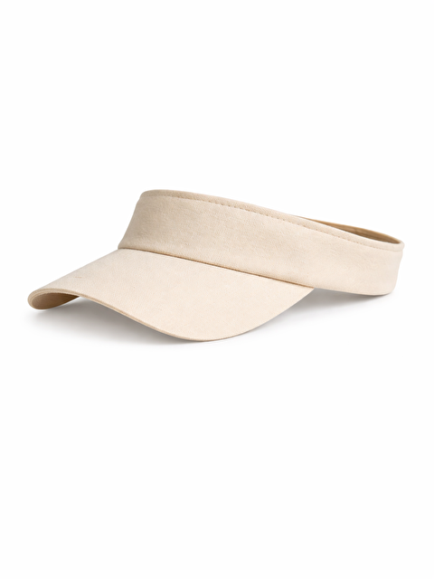 Luminos Butik Kadın Vizör - Tenisçi - Golf / Siperlik Krem Şapka Spk13 - S000204129-19966