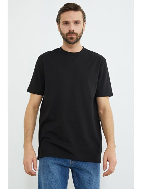 Fullamoda Oxford Kumaş Bisiklet Yaka Tişört