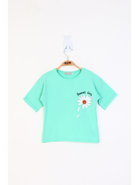 Toontoykids Kız Çocuk Baskılı Tişört