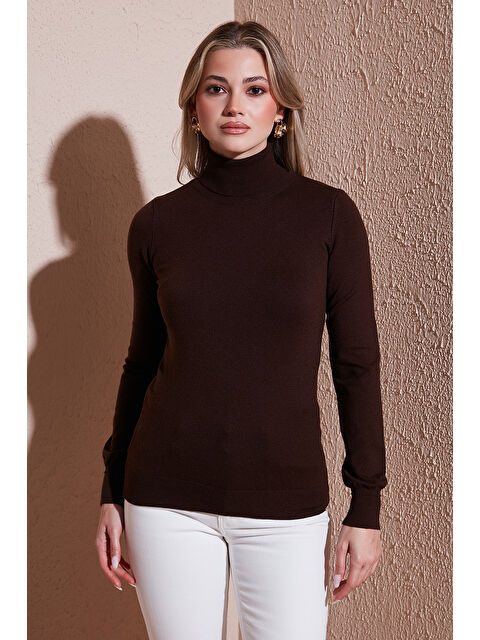 Fashion Friends Regular Fit Balıkçı Yaka Kadın Kazak 25K0780K1 - S000485307-19413