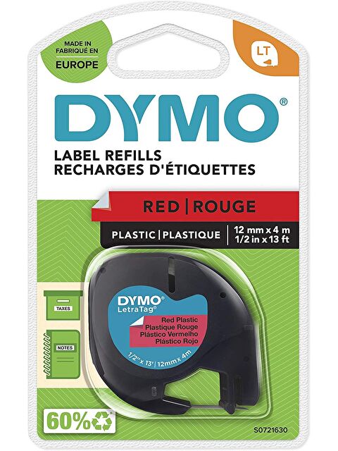 Dymo Letratag Orijinal Plastik Şerit Etiket 12mmx4m - S000364365-20045