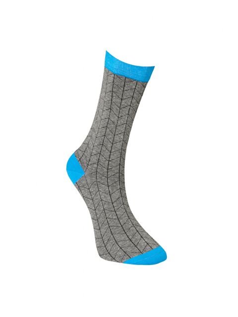 Altınyıldız Classics Erkek Gri Desenli Soket Çorap - S000419669-20600