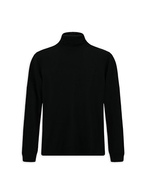 Kiğılı Balıkçı Yaka Regular Fit Yünlü Triko Kazak - S000443196-19351