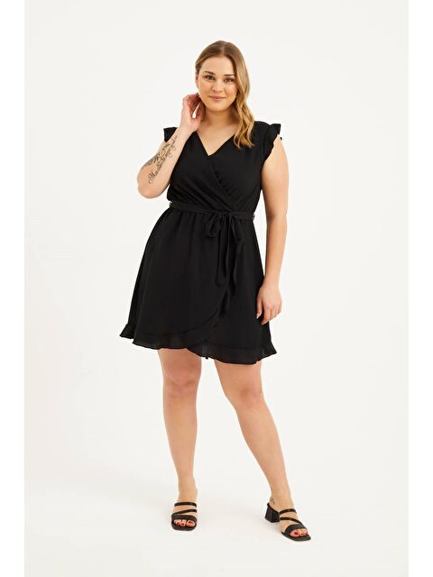 Mylinemoda Fırfırlı Anvelop Elbise - S000239418-19351