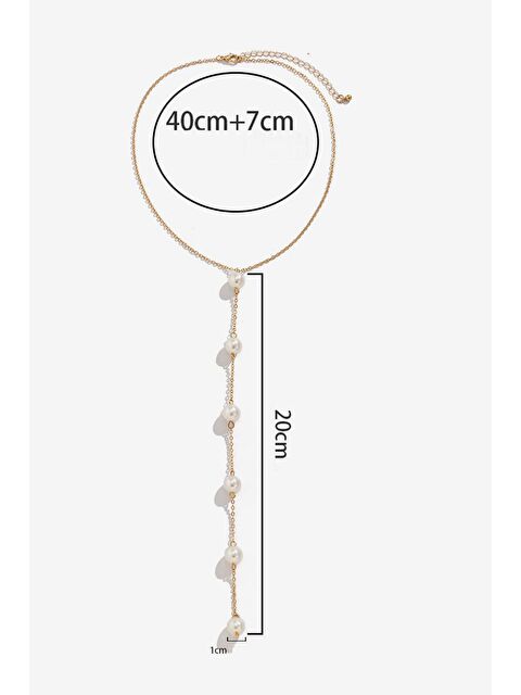New Obsessions İnci Şelale Kolye - S000214085-20076