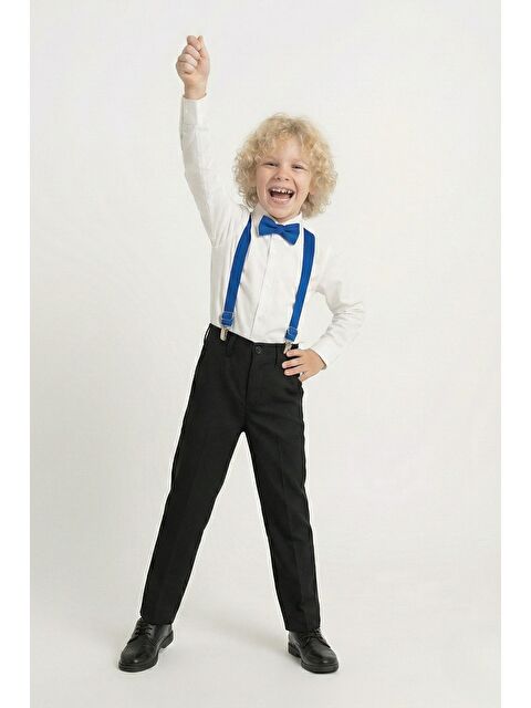 Mnk Baby & Kids Beyaz Gömlekli Erkek Çocuk Takım M00787 - S000502795-17234