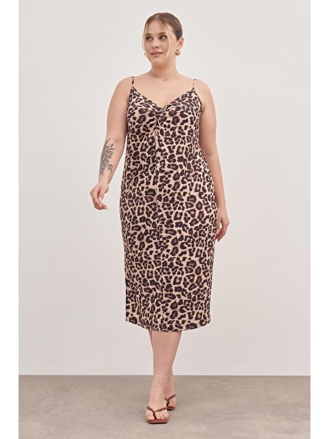 Mylinemoda İp Askılı Düğümlü Elbise - S000237467-19413