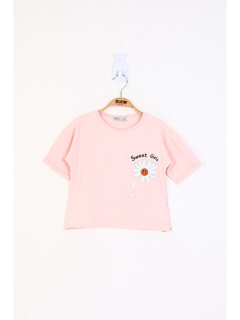 Toontoykids Kız Çocuk Baskılı Tişört