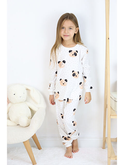 Harika Kids Kız Çocuk Interlok Kumaş Orta Kalınlıkta Pamuklu Pijama Takımı - S000147644-19965