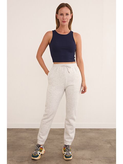 Fullamoda 3 İplik Bağlamalı Cepli Jogger Eşofman Altı - S000432837-74