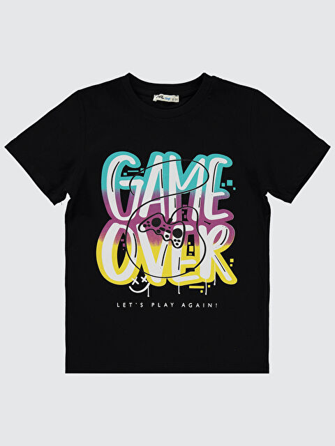 Civil Boys Erkek Çocuk Tişört 6-9 Yaş Siyah