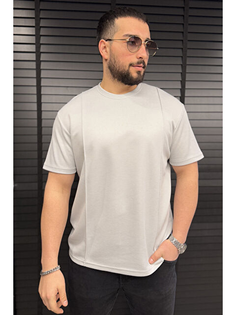 Mishar İtalia Erkek Bisiklet Yaka Dikiş Detaylı Elastanlı Tişört - S000361400-17308