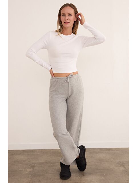 Fullamoda Beli Bağlamalı Yumoş Palazzo Pantolon - S000422370-20600