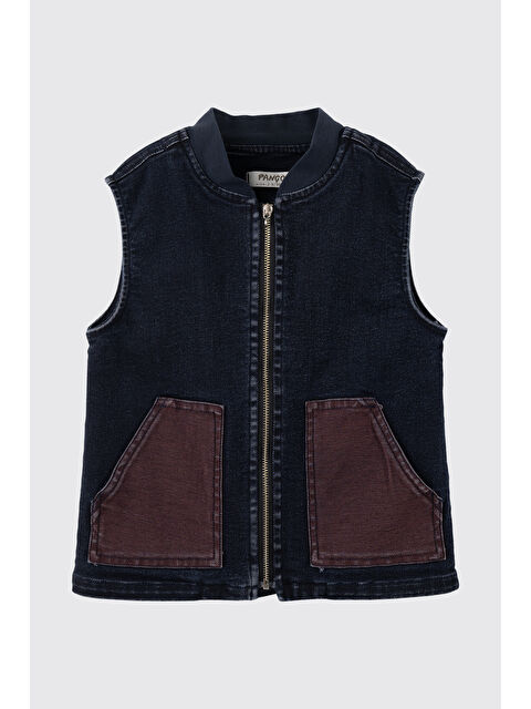 Panço Erkek Bebek Lacivert Jean Yelek - S000524554-21164