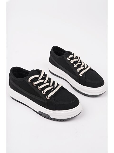 Muggo CARİNA Kalın Taban Bağcıklı Kadın Günlük Sneaker Spor Ayakkabı - S000361703-19351