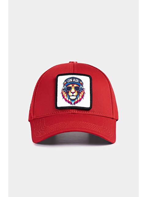 BlackBörk Six Aslan Logolu Kırmızı Beyzbol Şapka