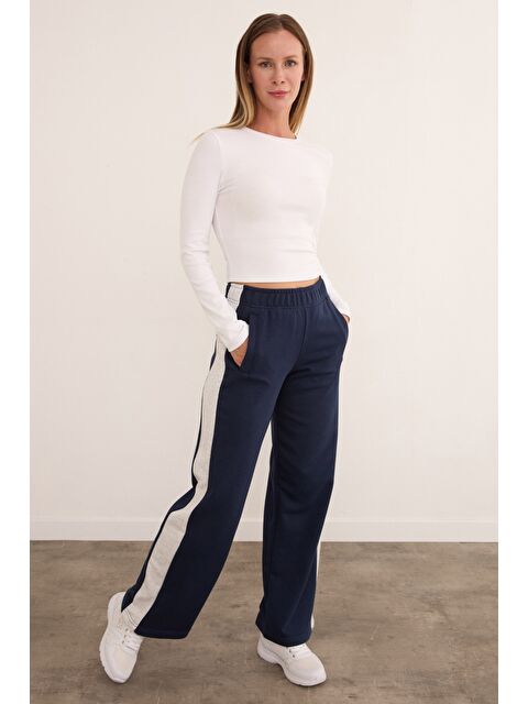 Fullamoda Yanları Şeritli Palazzo Eşofman Altı - S000432849-21164