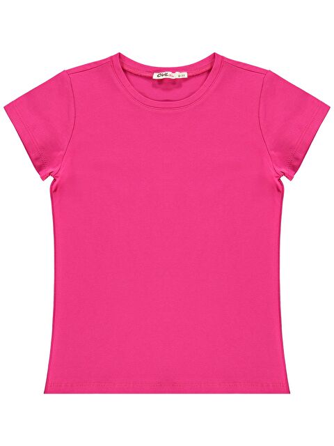 Civil Girls Basic 6-9 Yaş Tişört - Fusya 8-9 Yaş - S000198922-18686