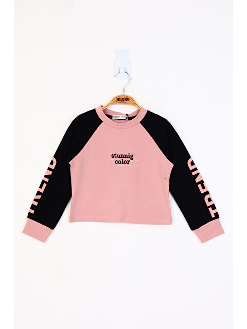 Toontoykids Kız Çocuk Stunnig Collar Baskılı Sweatshirt - S000421294-24085