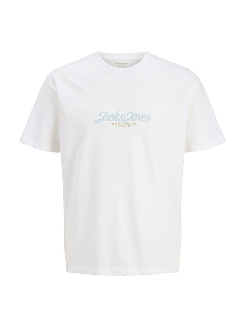 Jack & Jones Tavira Erkek Beyaz Bisiklet Yaka Tişört - S000491151-20063