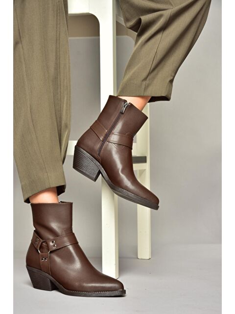 Fox Shoes T4044006 Kahverengi Kadın Bot - S000298438-19413