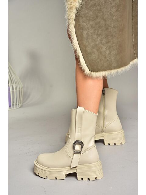 Fox Shoes T2670964 Bej Kadın Bot - S000298403-19928