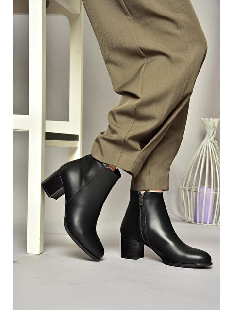 Fox Shoes T8201800 Siyah Kadın Topuklu Ayakkabı - S000298434-19351