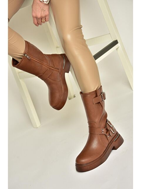 Fox Shoes T9963330 Taba Kadın Bot - S000285819-37454