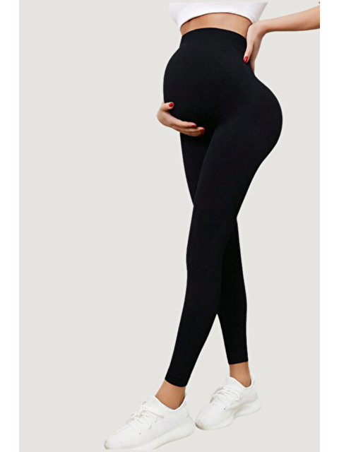 Katia And Bony İçi Şardonlu Hamile Kadın Ayaksız Külotlu Çorap Siyah - S000331149-19351