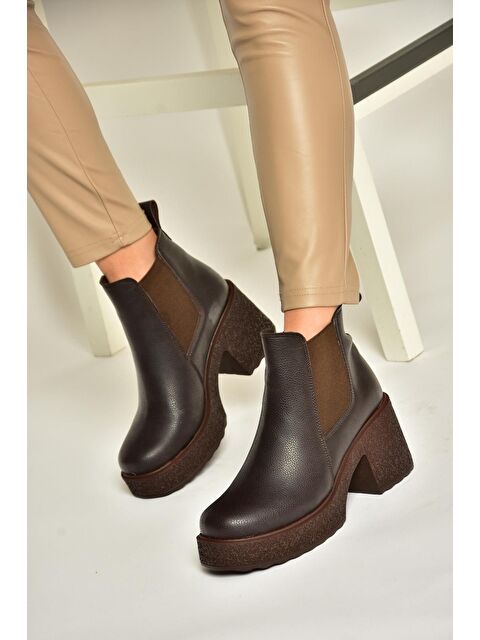 Fox Shoes T9962200 Kahverengi Kadın Bot - S000285933-19413