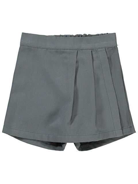 Civil Kız Çocuk Şort  Etek 6-9 Yaş Gri