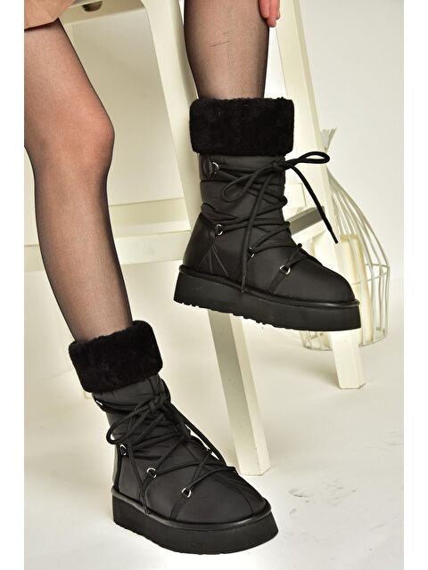 Fox Shoes T4763830 Siyah Kadın Bot - S000298412-19351