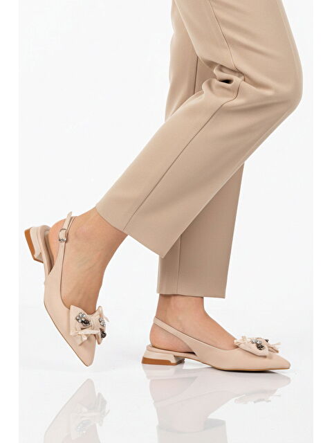 Ayakmod Bej Davet Özel Kadın Abiye Ayakkabı 606058 Z - S000515899-19928