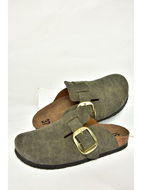 Fox Shoes T7775890 Haki Kadın Terlik - S000298435-18547