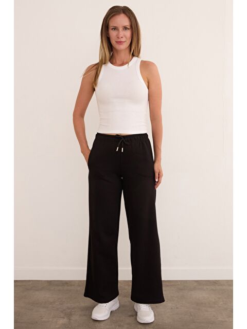 Fullamoda Beli Bağcıklı Palazzo Eşofman Altı - S000432856-19351