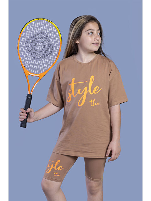 Toontoykids Kız Çocuk Baskılı Taytlı Takım - S000271013-19413