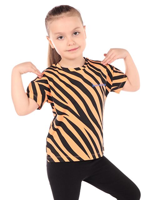 Toontoykids Kız Çocuk Baskılı Tişört