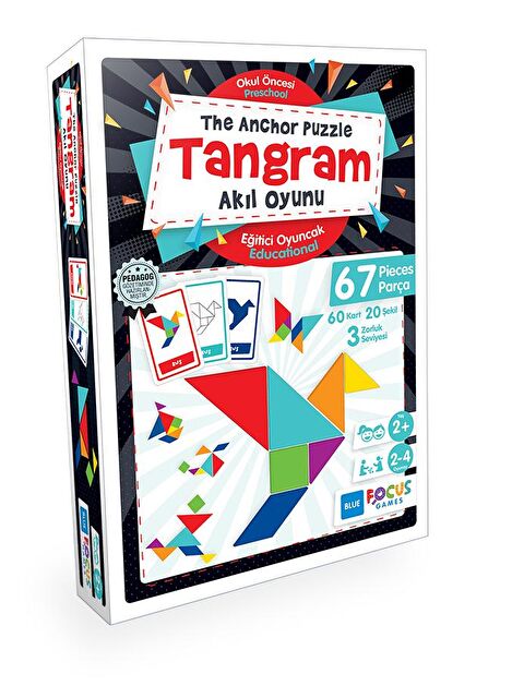 Blue Focus Tangram - The Anchor Puzzle - S000067278-23173