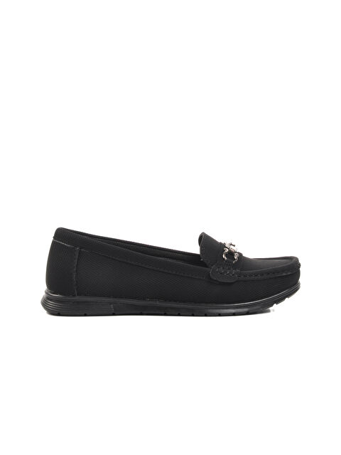 Ayakmod Siyah Kadın Loafer Ayakkabı SC155 - S000293325-19351